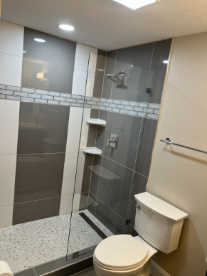 Frameless Sliding Shower Doors in Fairfax, Virginia