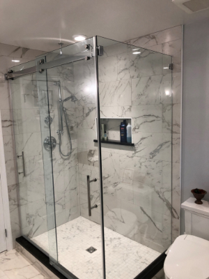 Frameless Sliding Shower Doors in Fairfax, Virginia