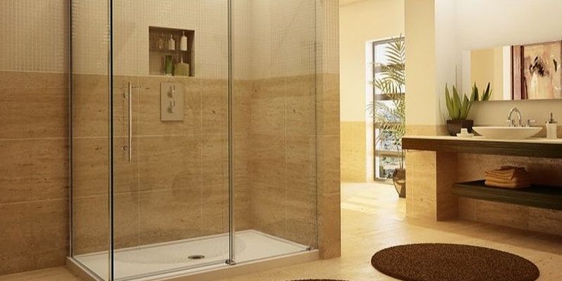 Frameless Sliding Shower Doors in Fairfax, Virginia